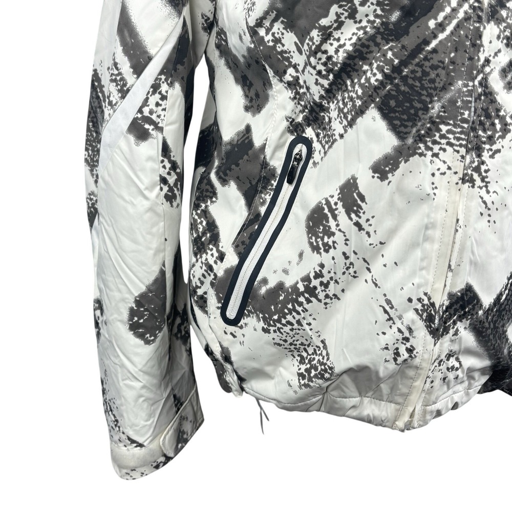 Columbia Interchange 3-in-1 Ski Jacket Size M Omni Tech Zip Gray Black Ivory Geo - Picture 6 of 16